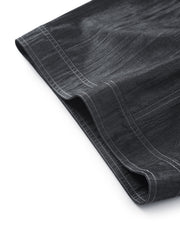Men's Casual Denim-Look Capri Pants