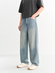Men's casual loose jeans