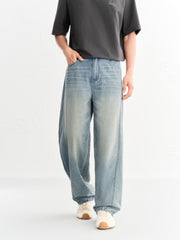 Men's casual loose jeans