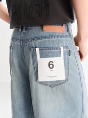 Men's casual loose jeans