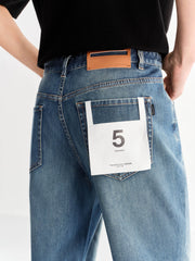 Men's casual vintage slightly stretchy jeans