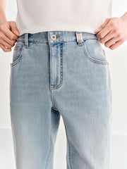 Men's casual slim-fit jeans