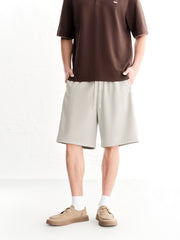 Men's Casual Textured Mid-Length Shorts
