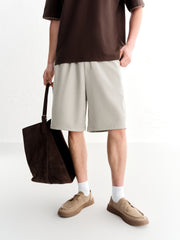 Men's Casual Textured Mid-Length Shorts