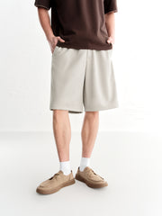Men's Casual Textured Mid-Length Shorts