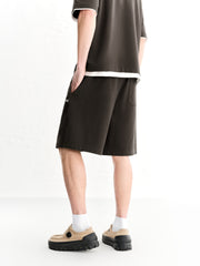 Men's Embroidered Five-Point Casual Pants