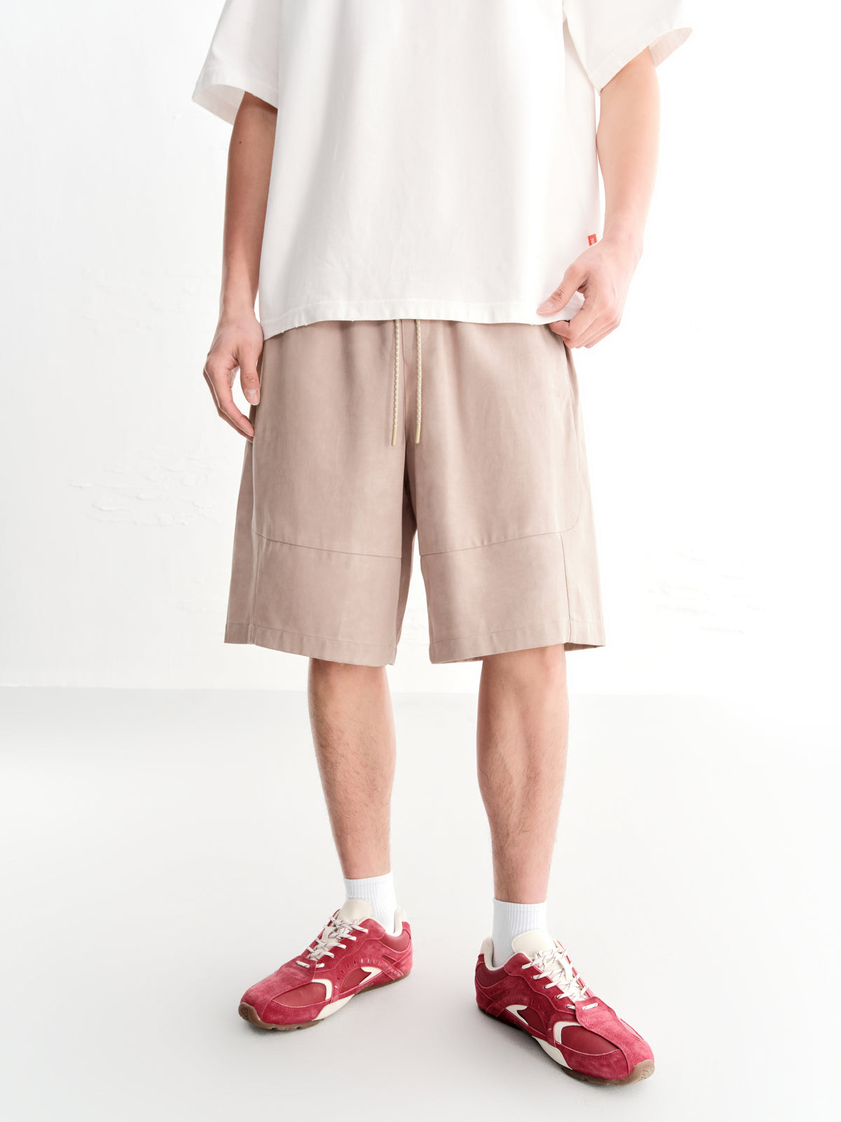 Men's Straight-Leg Lyocell Mid-Length Shorts