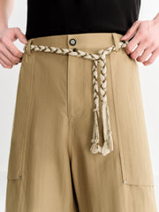 Men's Casual Loose Straight Mid-Length Pants