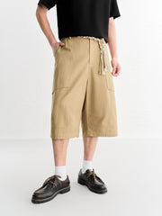 Men's Casual Loose Straight Mid-Length Pants
