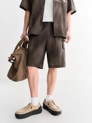 Men's Gradient Print Casual Shorts