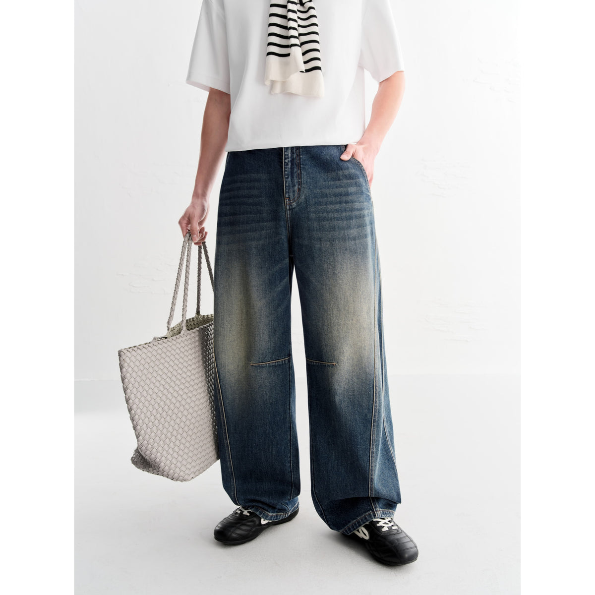 Men's Casual Loose Fit Straight Jeans