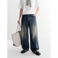 Men's Casual Loose Fit Straight Jeans