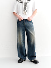 Men's Casual Loose Fit Straight Jeans