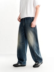 Men's Casual Loose Fit Straight Jeans