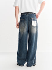Men's Casual Loose Fit Straight Jeans