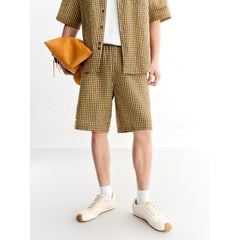 Men's Vacation Style Vintage Plaid Pants