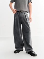 Men's casual vintage loose jeans