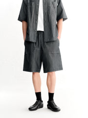 Men's Casual Denim-Look Capri Pants
