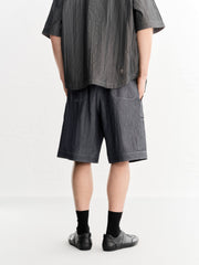 Men's Casual Denim-Look Capri Pants