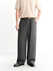 Men's casual straight-leg wide-leg pants