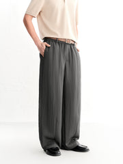 Men's casual straight-leg wide-leg pants