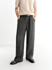 Men's casual straight-leg wide-leg pants
