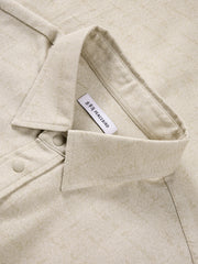 Men's Letter Jacquard Short-Sleeve Shirt