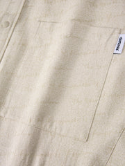 Men's Letter Jacquard Short-Sleeve Shirt