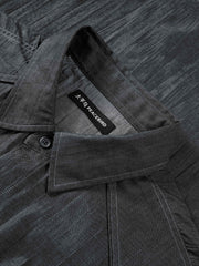 Men's casual loose-fitting denim-style shirt for outerwear