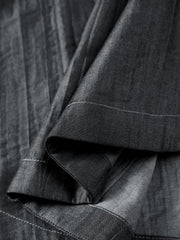 Men's casual loose-fitting denim-style shirt for outerwear