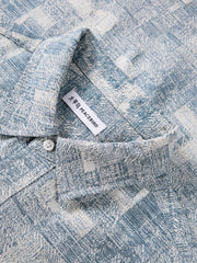 Men's Casual Short Sleeve Denim Shirt
