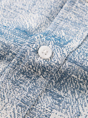 Men's Casual Short Sleeve Denim Shirt