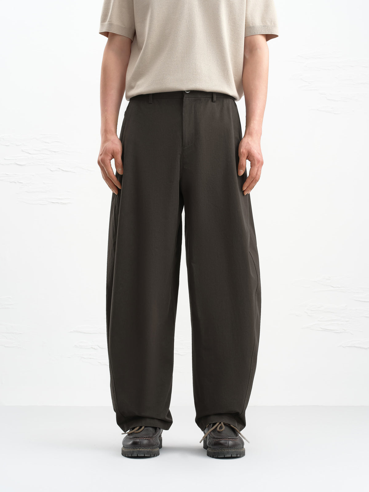 Men's Casual Loose-Fit Curved-Blade Pants