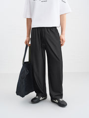 Men's Drawstring Straight-Leg Draped Pants