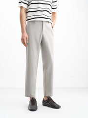 Men's Slim-Fit Trousers with Mulberry Silk