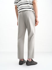 Men's Slim-Fit Trousers with Mulberry Silk
