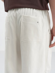 Men's Pleated Straight-Leg Cargo Pants