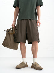 Men's Cargo Style Mid-Length Shorts