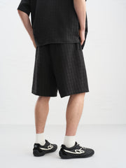 Men's Casual  Textured Knee-Length Shorts