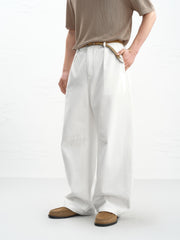 Men's casual loose parachute jeans