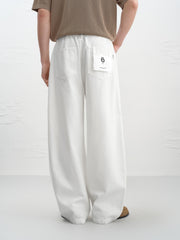 Men's casual loose parachute jeans