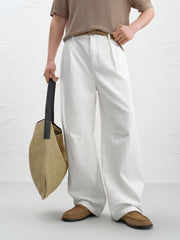 Men's casual loose parachute jeans