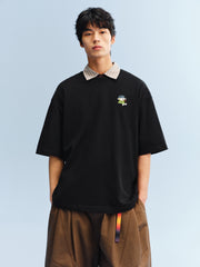 Men's Cotton T-Shirt with Back Print