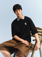 Men's Cotton T-Shirt with Back Print