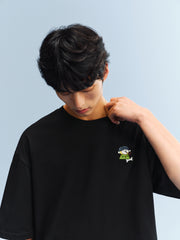 Men's Cotton T-Shirt with Back Print