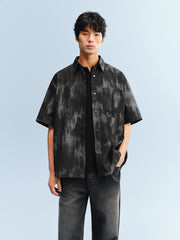Men's Allover Print Short-Sleeve Shirt