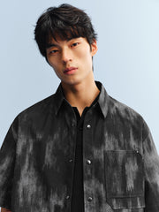 Men's Allover Print Short-Sleeve Shirt