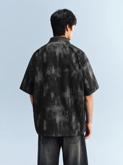 Men's Allover Print Short-Sleeve Shirt