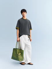 Men's Loose-Fit Contrast T-Shirt