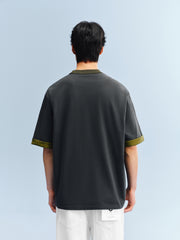 Men's Loose-Fit Contrast T-Shirt